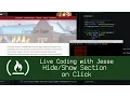 Section on Click - Live Coding with Jesse