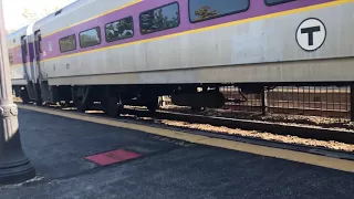 West Concord MA MBTA Commuter Rail 1064 Outbound to Fitchburg at West Concord Station