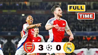 ملخص مباراة ريال مدريد وارسنال 3 0 ربع نهائي دوري ابطال 2025 تعليق عربي حفيظ دراجي 