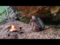 Old School Survival Camping - No Tent No Sleeping Bag