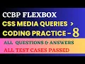 CSS Media Queries Coding Practice 8 FLEXBOX NxtWave CCBP 4 0