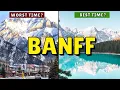 EXACTLY When You Should Visit Banff National Park Canada Pros Cons of Each Season tips