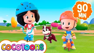 Experimente coisas novas e mais musicas infantis de Cleo e Cuquin 🚲 Cocotoons Brasil