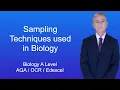 A Level Biology Revision Sampling Techniques used in Biology