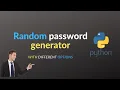 I programmed a random password generator in python With github link