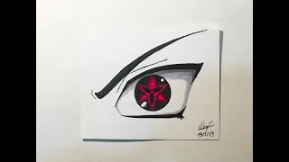 Drawing Sasuke s Eternal Mangekyou Sharingan D Art