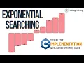 Exponential Searching C Implementation Searching Algorithms DSA CodingPal org
