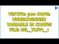 VSFTPD 500 OOPS unrecognised variable in config file ssl - tlsv1