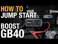How to jump start using your NOCO Boost GB40