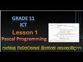 ICT grade 11 pascal programming