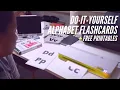 My DIY Alphabet Flashcards FREE Printable