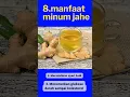 Lagu manfaat konsumsi jahe secara rutin