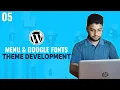 Register Menu WordPress Theme Development Tutorial Bangla Part 05