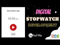 How To Make Digital Stop Watch Using HTML CSS JavaScript Mini Project