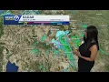 Rain showers move across Albuquerque Metro Wednesday night