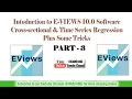 Introduction to EViews Software Mastering Data Analysis and Econometrics Part