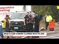 Car crash closes Route 202 in South Hadley