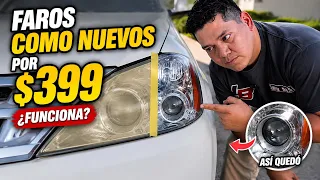 Puse a prueba el kit restaurador de faros de $399 ¿Funcionó? 🤔
