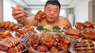 【蹄花】猴哥带老妈吃蹄花，软糯入味全是胶原蛋白，配上蘸水老妈直呼太香了！【胖猴仔】
