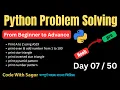 Day - 07 Loop Pattern Logic Building Chapter 02 CodeWithSagor