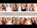 3 Different Visors Ways to Style Them Visor Hairstyles