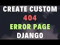 Custom 404 Error Page 404 django error page