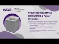 Ultimate Data Destruction - PT828 D Shreds Hard Drives Discs Paper