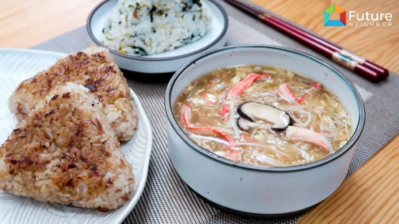 Made Simple: Pan-Fried Onigiri + Crab & Egg Drop Soup!