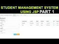Build a POWERFUL Student Management System with JSP Part 1