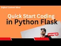 Quick Web Development in Python Flask