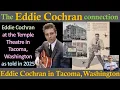 Eddie Cochran at the Temple Theatre in Tacoma Washington in October 1957