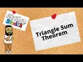 Triangle Sum Theorem Notes