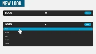 How To Create Toggle Navigation HTML CSS