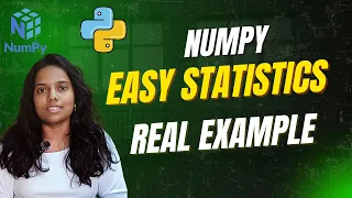 NumPy Statistics Explained with Real Example mean median max min std part 5