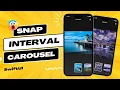 SwiftUI Snap Interval Carousel - Animation s