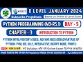Day-5 Introduction to Python Python Python Programming for O Level O Level Preptshala