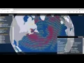 wind data modelisation simulation webgl vertex shader from gribs file
