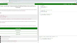 Basic JavaScript Understanding Undefined Value returned from a Function freeCodeCamp