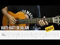 Hati-Hati Di Jalan - Tulus - (EASY Version) Fingerstyle Guitar Tutorial + TAB \u0026 Lyrics