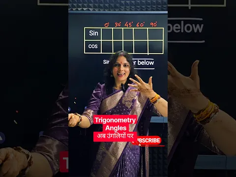 Trigonometry Angles ab ungliyon par  Hand trick trigonometry, trigonometry at your Fingertips #short