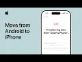 How to move from Android to iPhone Apple Support