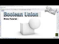 Learn a New Rhino Command Rhino Tutorial on the Boolean Union Command by TitleeMehzabeen