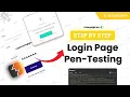 Step-by-Step Penetration Testing for Login Page Security Bug Bounty