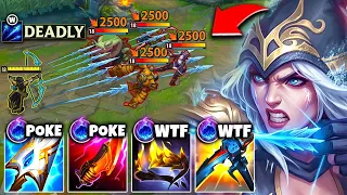 Ashe but I build lethality and my Arrows are RAZOR Sharp ONE W HALF YOUR HP