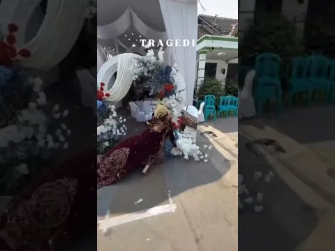 ketika pengantin ikutan trend lari sambil meluk mala nyungsep ‼️‼️#pengantin #nyungsep #shorts