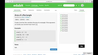 Python Function Area of a Rectangle