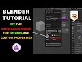 Blender Animation Tutorial Solve Driver with Custom Properties Python Expression Error