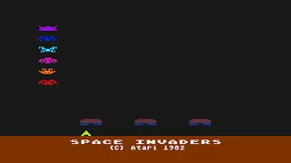 Space Invaders 5200 version Playthrough