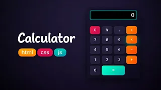 Create a Modern Calculator UI with HTML CSS JS Full Tutorial