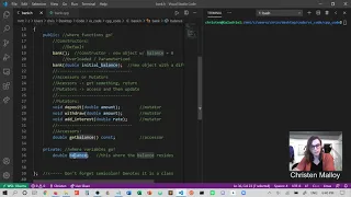 Classes Objects private variables and basic functions